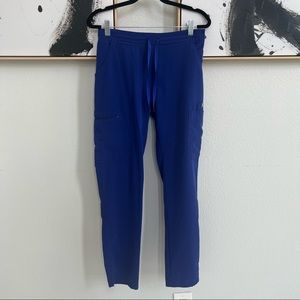 women's yola skinny scrub pants - xs - deep royal blue